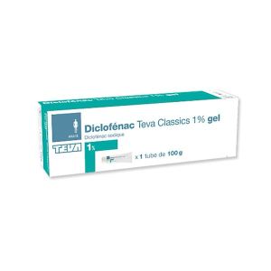 DICLOFENAC TEVA CLASSICS Gel 1 %, tube 100 g