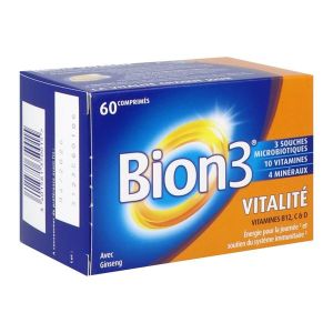 BION3 VITALITE Comprimé à libération prolongée, complément alimentaire à visée énergétique, bt 60