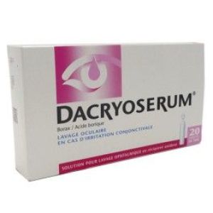 Dacryoserum (Borax Acide Borique) Solution Pour Lavage Ophtalmique 5 Ml En Recipient Unidose B/20