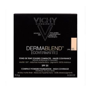 Vichy Dermablend Covermatte Poudre Compacte Haute Couvrance Teintee N 15 9,5 G 1