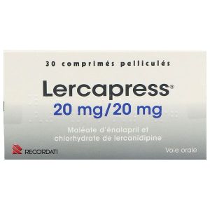 LERCAPRESS 20 MG / 20 MG BOITE DE 30 COMPRIMES