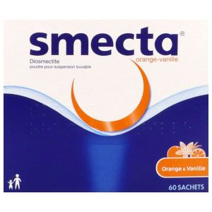 SMECTA ORANGE VANILLE Poudre pour suspension buvable 3 g, boîte 60 sachets 3 g