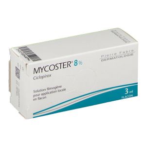 Mycoster 8 % (Ciclopirox) Solution Filmogene Pour Application Locale 3 Ml En Flacon
