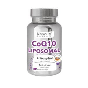 COQ 10 LIPOSOMAL Capsule, complément alimentaire à base de coenzyme Q10 et de vitamine E, pilulier 40