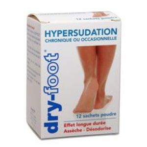 Dry-Foot Poudre Anti-Transpirante Sachet Etui 12