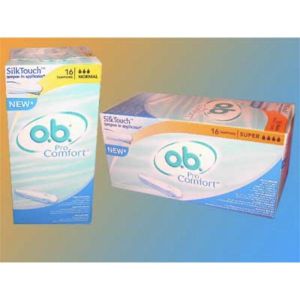 OB PRO COMFORT Tampon périodique à bout arrondi, avec applicateur, normal (ref. K803173), bt 16