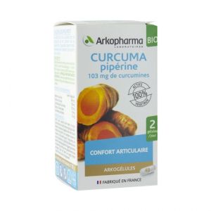 Curcuma Piperine 40 Gelules Arkogelules