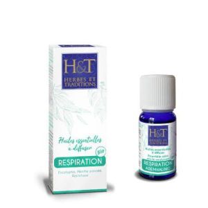 Herbes & Traditions Synergie d'huiles essentielles Respiration BIO - 10 ml
