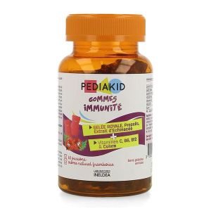 Pediakid Pediakid gommes immunité framboise - pilulier 60 oursons