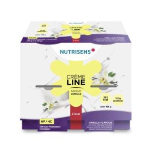 NUTRISENS CREMELINE HP HC 2 KCAL CREME DESSERT Denrée alimentaire destinée à des fins médicales spéciales, vanille, 125 g x 4