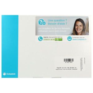 SENSURA MIO FLEX VISIO POCHE FERMEE MIDI Poche fermée, système 2 pièces, à couplage adhésif, textile neutre opaque, diamètre 50 mm (ref. 122129), bt 30