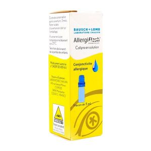 Allergiflash 0,05 % Collyre En Solution 1 Flacon(S) Compte-Gouttes Polyethylene Basse Densite (Pebd) Avec Fermeture A Temoin D'Effraction De 5 Ml