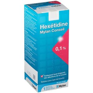 Hexetidine Viatris Conseil 0,1 % Solution Pour Bain De Bouche B/400