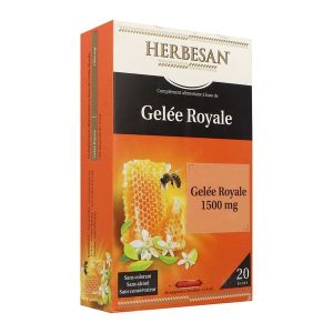 Herbesan Herbesan gelée royale 1500 mg - 20 ampoules de 15 ml
