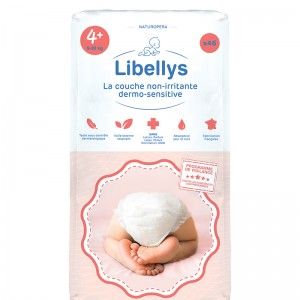 Libellys - Colis de 3 paquets de 46 Couches non-irritantes Dermo-Sensitives - T4+ (9-20kg)