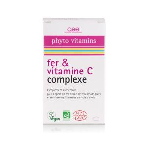GSE Fer & vitamine C complexe BIO - 60 comprimés