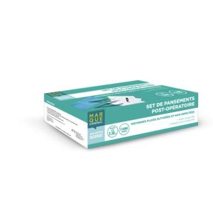 MARQUE CONSEIL SET DE PANSEMENTS POST - OPERATOIRE Set de nettoyage et de recouvrement, plaie suturée moyenne, non infectée, bt 3