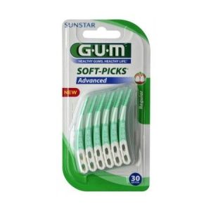 Gum soft-picks advanced regular boite de 30