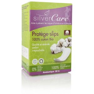 Silver Care Protèges-slips en coton Bio - boîte de 30 protèges-slips