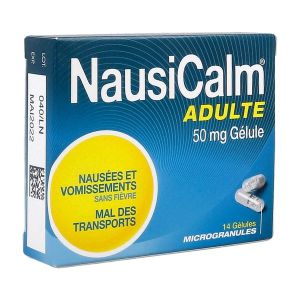 NAUSICALM ADULTE 50 MG GELULE B/14