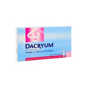 Dacryum Solution Pour Lavage Ophtalmique En Recipient Unidose B/10