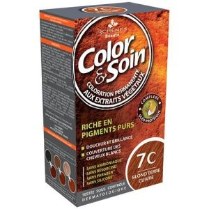 3 Chenes Color & Soin 7 C - Blond terre cuivré - 135 ml