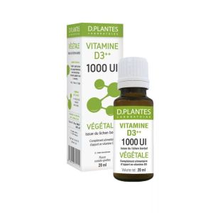 D. Plantes Vitamine D3++ 1000 UI Végétale - flacon 20 ml