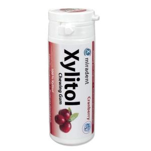 MIRADENT XYLITOL CANNEBERGE CHEWING GUM 30