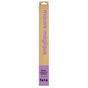 F.E.T.E From Earth To Earth Brosse à dents en bambou soft Violet