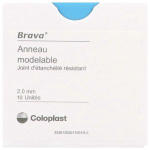 BRAVA ANNEAU MODELABLE Anneau protecteur cutané, à usage unique, épaisseur 2 mm (ref. 120307), bt 10
