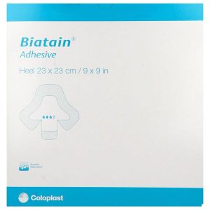 BIATAIN TALON Pansement hydrocellulaire absorbant à bords adhésifs, spécial talon, bt 5