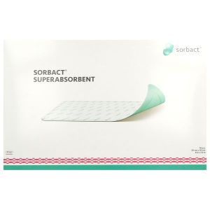 SORBACT SUPERABSORBENT Pansement hydrocellulaire stérile, superabsorbant, 20 cm x 30 cm (ref. 98504FR), bt 10