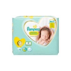 Pampers New Baby Premium Protection 24 Couches Taille Micro (1-2,5 kg)