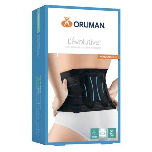 LOMBOBELT ACTIV ORLIMAN Ceinture de soutien lombaire contention forte, hauteur 26 cm, nouveau look, taille 4 (ref. TR0237284), unité