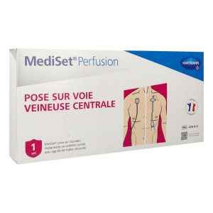 Mediset Perfusion Pose Sur Chambre Implantable (Ci) Ou Catheter Central Avec Aig Huber 20G 1