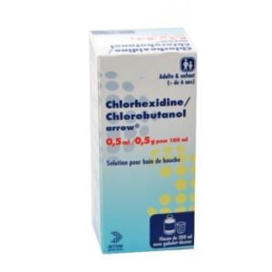 Chlorhexidine/Chlorobutanol Arrow 0,5 Ml/0,5 G Pour 100 Ml Solution Pour Bain De Bouche En Flacon B/200