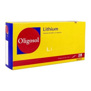 LITHIUM OLIGOSOL SOLUTION BUVABLE EN AMPOULE B/28