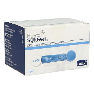 MYSTAR SYLKFEEL LANCETTE STERILE A USAGE UNIQUE G2DIAMETRE 0,4 MM BOITE 100