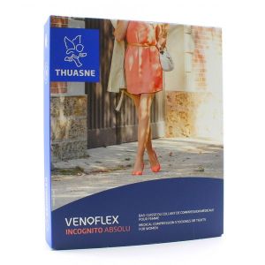 Venoflex Incognito Absolu Classe 2 Bas Cuisse Plumetis Noir Normal T2 2