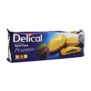 DELICAL NUTRA'CAKE BISCUIT FOURRE Denrée alimentaire destinée à des fins médicales spéciales, pruneau, bt 9
