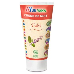 Ayur-vana Crème de nuit au Tulsi BIO - tube 75 ml