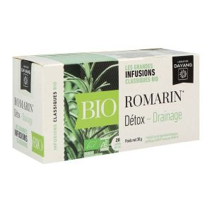 DAYANG INFUSION CLASSIQUE BIO ROMARIN Feuille de romarin, infusette, bt 20