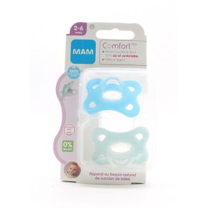 Mam Suc Comfort Bleu 2-6Sil+Bt