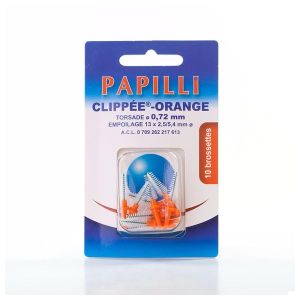 Papilli-Clippee-Orange Brossette Inter Dentaire A Clippe 1