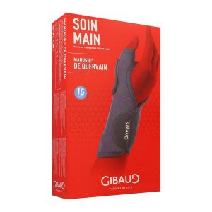 MANUGIB DE QUERVAIN Orthèse de poignet pouce d'immobilisation, légère, gauche, taille 1, unité