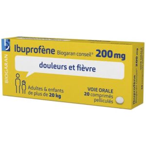 Ibuprofene Biogaran Conseil 200 Mg Comprime Pellicule B/20