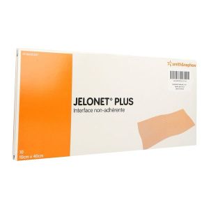 JELONET PLUS Pansement gras, stérile, 10 cm x 40 cm (ref. 66321557), bt 10