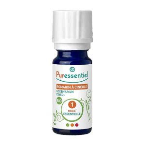 PURESSENTIEL HUILE ESSENTIELLE BIO COMPLEMENT ALIMENTAIRE Complément alimentaire, huile essentielle de romarin à cinéole HEBBD, fl 10 ml