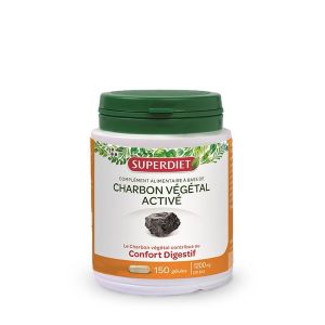 Superdiet Charbon végétal - 150 gélules