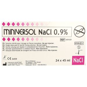Aguettant Miniversol Sodium Chlorure Liquide Flacon 45 Ml Bt 24